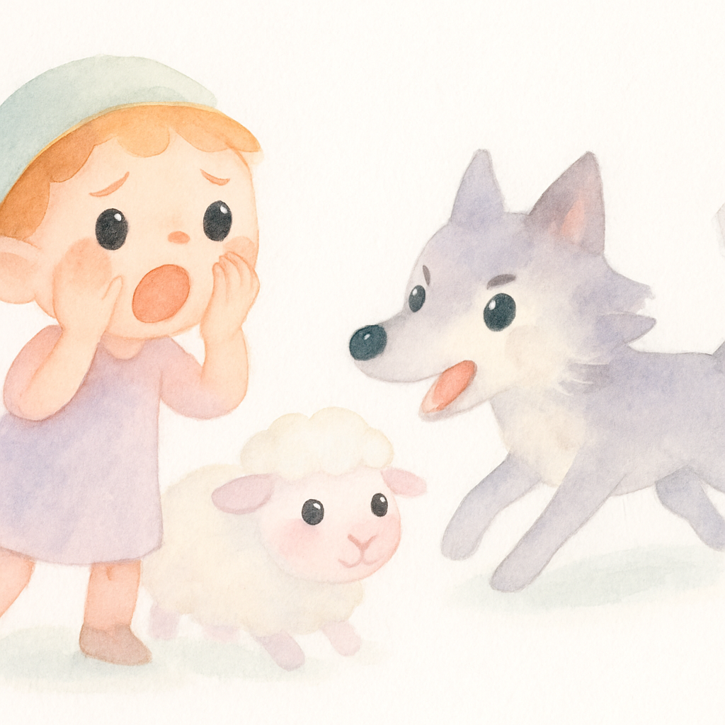 소년이 도움을 요청하며 소리치지만 아무도 오지 않는 장면